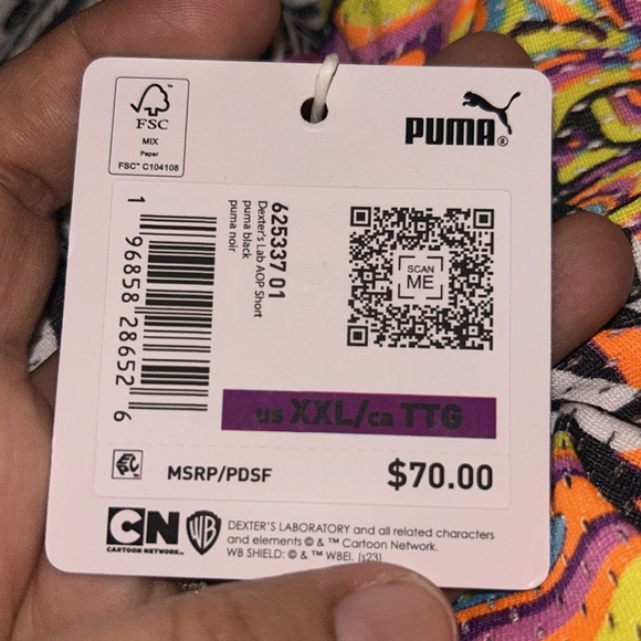 NWT Puma Melo x Dexter's Laboratory Basketball Shorts | Mens Size Small - Picture 6 of 7